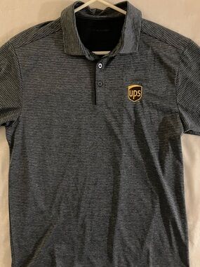 Men’s UPS Striped Polo Shirt